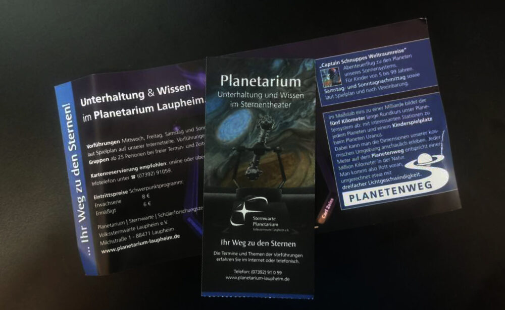 Planetarium Laupheim - Sternwarte - Planetenweg