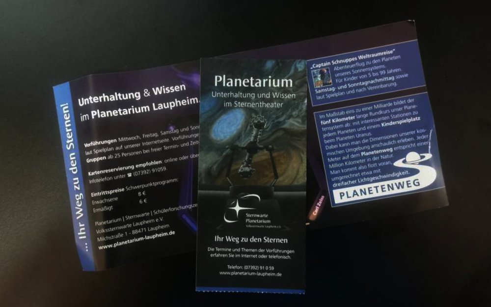 Planetarium Laupheim - Sternwarte - Planetenweg