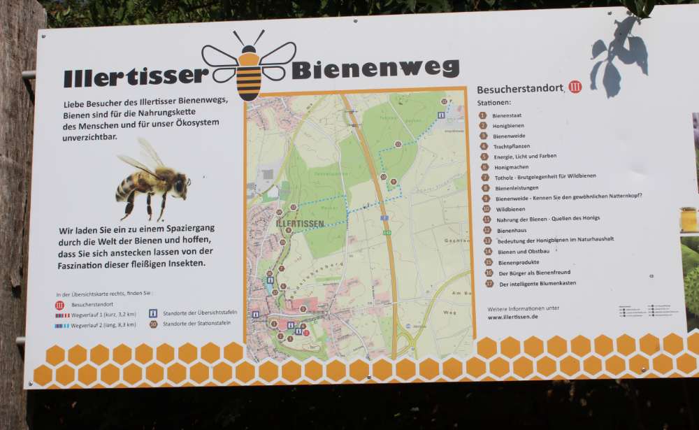 Bienenweg Illertissen - Bienenpfad - Wanderweg Illertissen